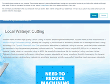 Tablet Screenshot of hoosierwaterjet.com